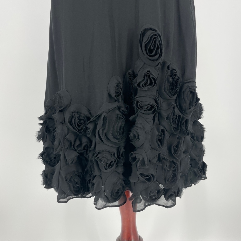 Talbots - 100% Silk Skirt with 3-D floral embellishments - size 6